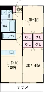 CRECIA【2階】の間取り