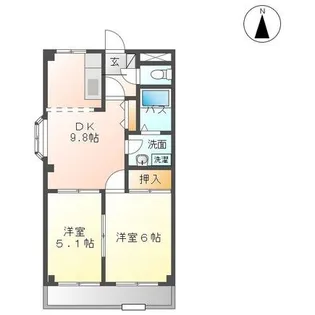 愛知県高浜市二池町4【アパート】の間取り
