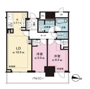 パークタワー西新宿【11階】の間取り
