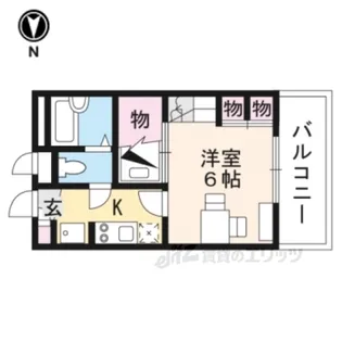 レオパレスグリシーナ【3階】の間取り