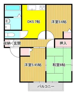静岡県駿東郡清水町徳倉【アパート】の間取り