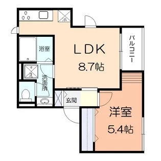 メゾンエトワール【3階】の間取り