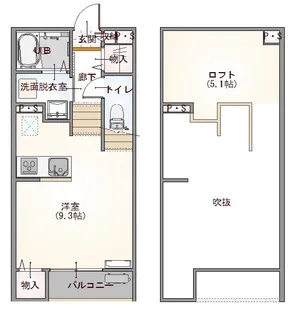 グランコムメゾン上野中【1階】の間取り