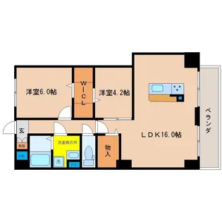 PLACIDES【2階】の間取り