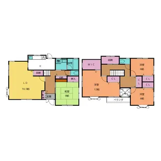 愛知県豊明市沓掛町小廻間【一戸建】の間取り