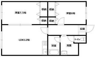 クレインヒルズマンション【3階】の間取り