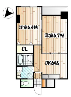 神奈川県川崎市川崎区追分町【マンション】の間取り