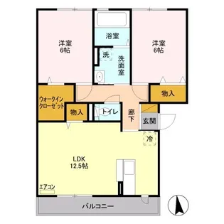 東京都稲城市矢野口【アパート】の間取り