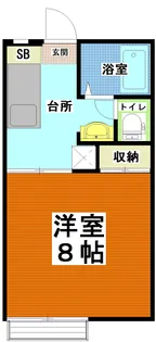 茨城県ひたちなか市大字市毛【アパート】の間取り