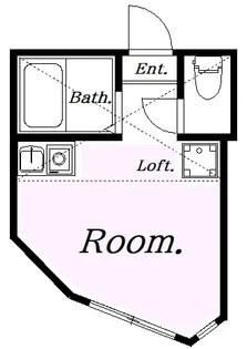 ユナイト新町カミーユ【2階】の間取り