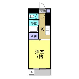 あさひハイツ108【5階】の間取り