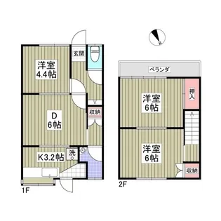 スカイハイツA 大泉町【1階】の間取り