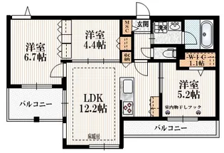 Ruhe【1階】の間取り