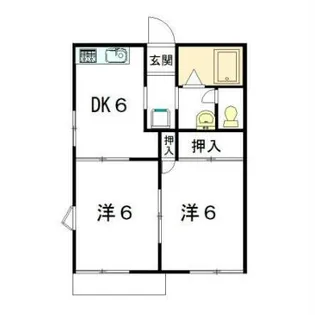 静岡県浜松市中央区葵西1【アパート】の間取り