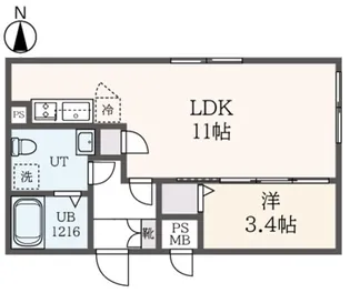 a LATO 西大井【4階】の間取り
