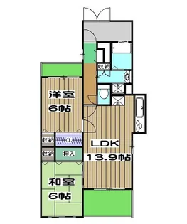 コンフィアンサ桂【3階】の間取り