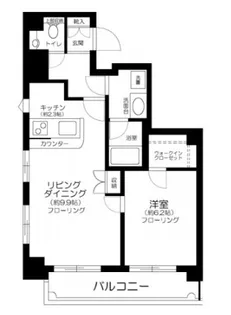 東京都中央区日本橋浜町2【マンション】の間取り
