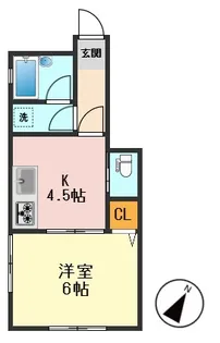 東京都江戸川区南小岩3【アパート】の間取り