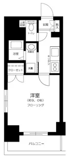 フレールK&Y【8階】の間取り