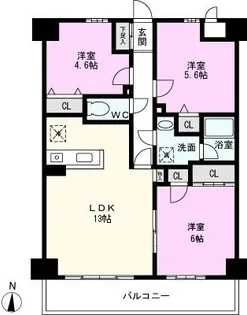 ソシアル33【4階】の間取り