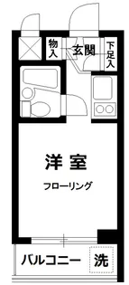 モナークマンション代々木上原【1階】の間取り