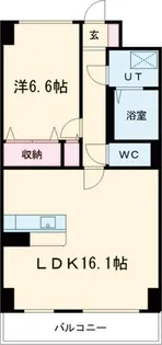 S-FORT宇都宮南大通り【6階】の間取り