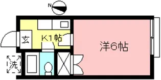 ファイブコーポ中町【1階】の間取り