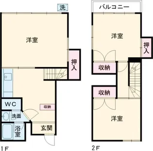 東京都江戸川区西小岩3【一戸建】の間取り