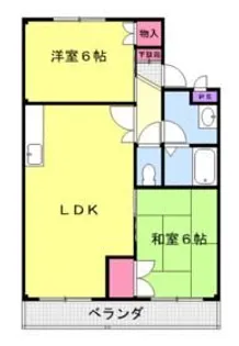 川口マンション【1階】の間取り