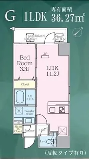 ゼンパレス日本橋【9階】の間取り