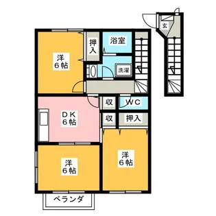 アヴニール C【2階】の間取り