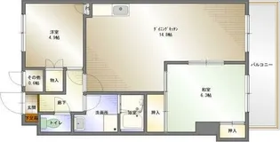 愛知県名古屋市千種区茶屋坂通2【マンション】の間取り