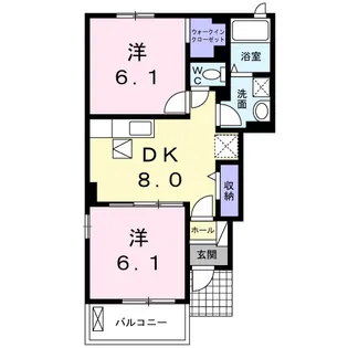 千葉県流山市駒木【アパート】の間取り