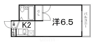 和晃第二ハイツ【6階】の間取り