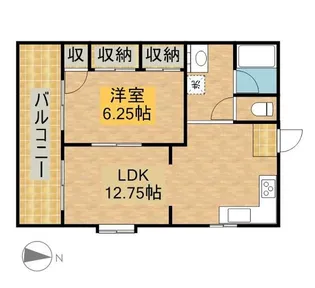 コーポ翔【2階】の間取り