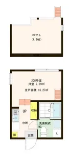 ハーモニーテラス関町北【2階】の間取り