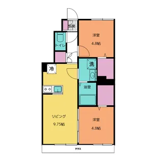 メゾン雅II【1階】の間取り