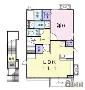 埼玉県新座市栗原1【アパート】の間取り