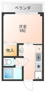 ソレイユ中延【3階】の間取り
