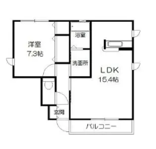メゾンドゥヴェール A【1階】の間取り
