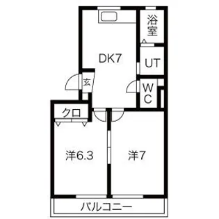 第1高杉マンション【3階】の間取り