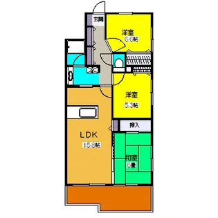 パティオタワー大宮【7階】の間取り