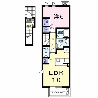 エミネント Fuji A【2階】の間取り
