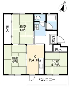 UR豊明【4階】の間取り