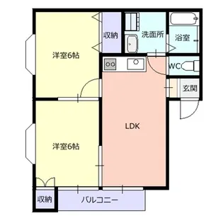 アルファーA【2階】の間取り