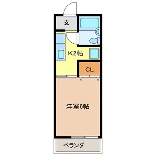 スカイ江戸橋【6階】の間取り