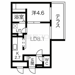 CLASSE月寒WEST【3階】の間取り