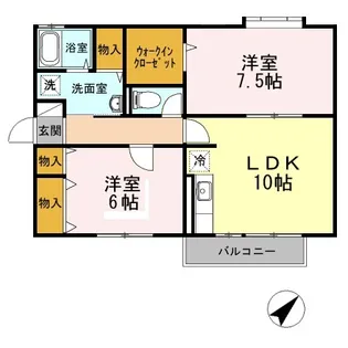 サンシルフィー【2階】の間取り