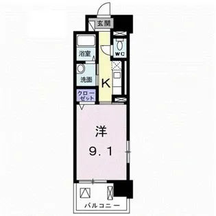 ジェルメ八王子【3階】の間取り