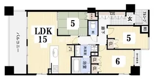 京都府京都市東山区大黒町【マンション】の間取り